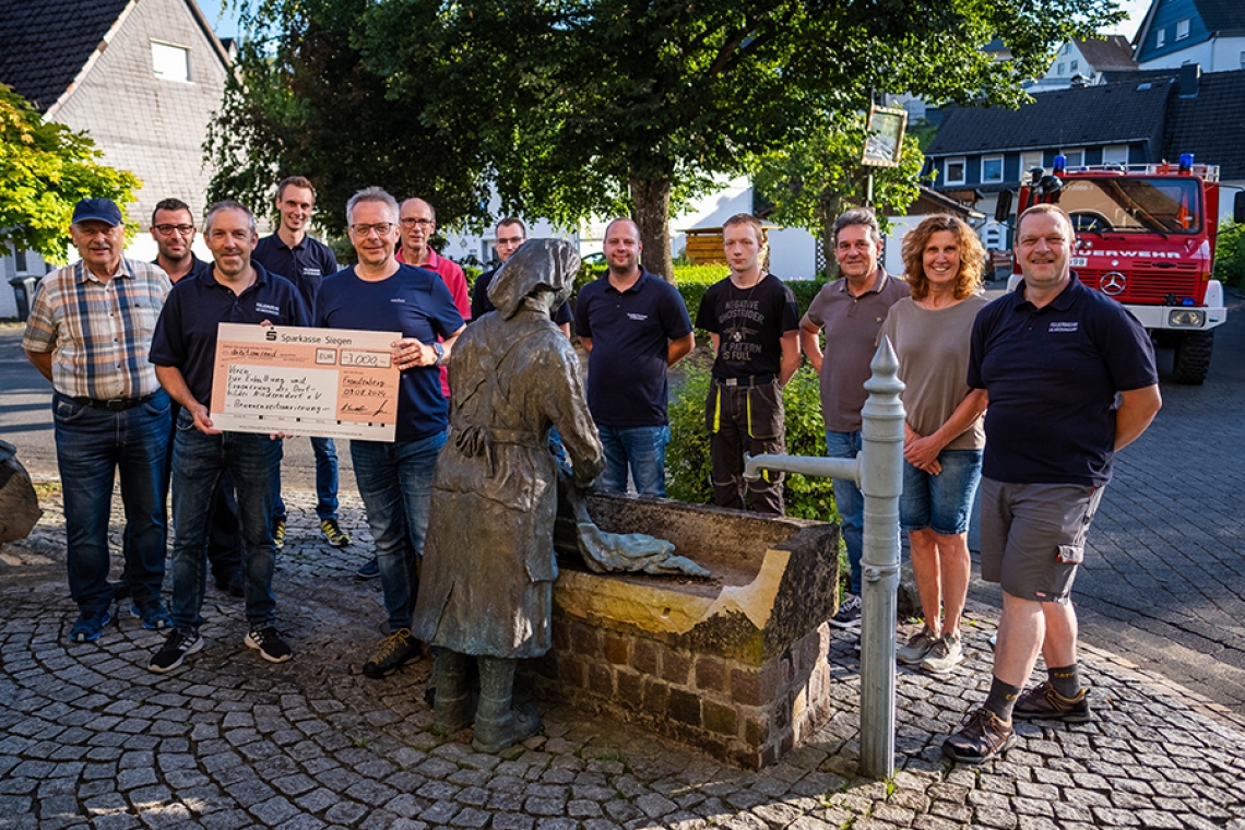 Dank des Maifestes kann der Dorfbrunnen bald wieder plätschern