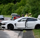 Lkw-Anhänger in der Hommeswiese mit Graffiti beschmiert