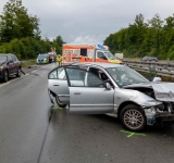 Lkw-Anhänger in der Hommeswiese mit Graffiti beschmiert