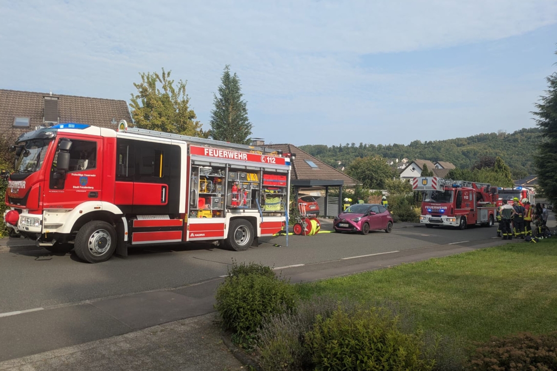 Viel Rauch, aber schnell Entwarnung am Eicher Hang