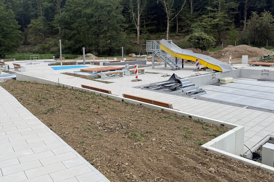 Freibad-Baustelle ist nächste Woche Mittwoch zu besichtigen