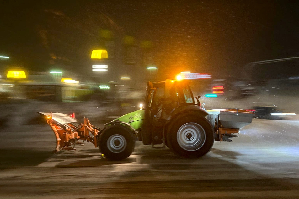 Viel Schnee, wenig Probleme - und noch kein Mangel an Streusalz