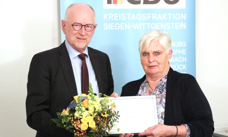 Theodor-Siebel-Medaille der CDU für Kornelia Busch-Pfaffe