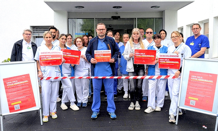 Kein Geld - keine Versorgung: Krankenhäuser mit starkem Zeichen