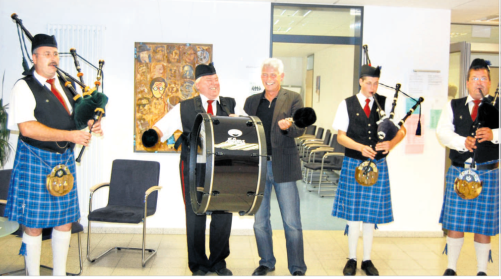  Im Rathaus Freudenberg v. l. n. r.: Gerd Groos, Peter Strunk, Eckhard Günther, Sebastian Groos, Jens Möbus