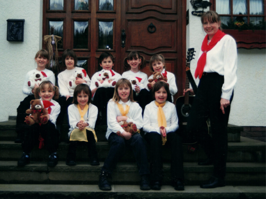 Kinder-Chor des Gesang-Vereins Sangeslust im Jahr 2001