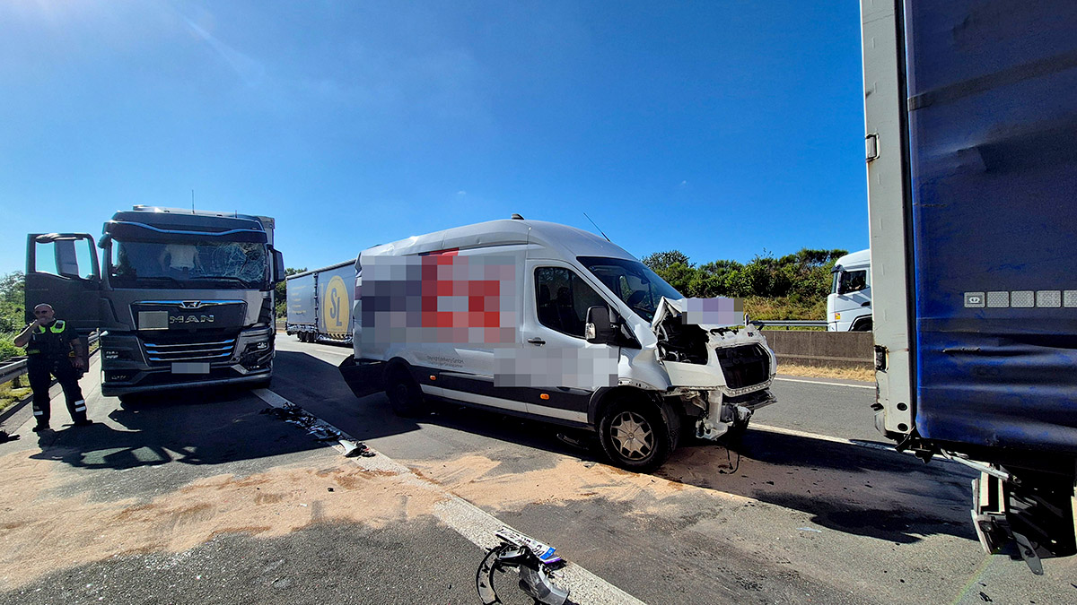 Ein Unfall auf der Autobahn A 45 sorgte heute Morgen für lange Staus in Richtung Norden. (Foto: Kai Osthoff)